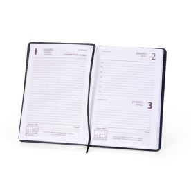 Agenda Diária 2027 Couro Sintético Personalizada