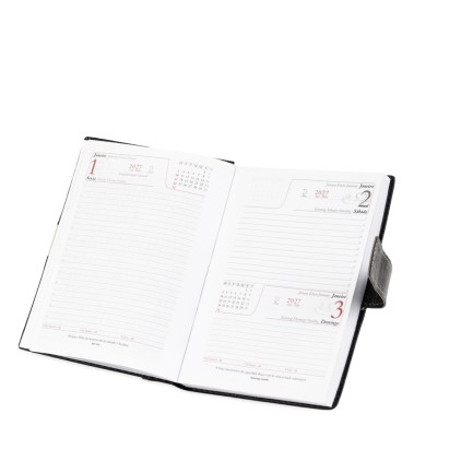 Agenda Diária 2027 com Porta-Caneta Personalizada
