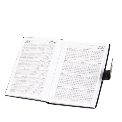 Agenda Diária 2027 com Porta-Caneta Personalizada