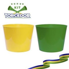 Balde de Pipoca 3L Personalizado Torcedor