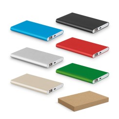 Bateria Portátil Slim em Alumínio Reciclado Personalizada