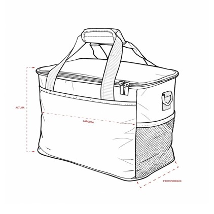 Bolsa Térmica 25L Personalizada Oxford Impermeável