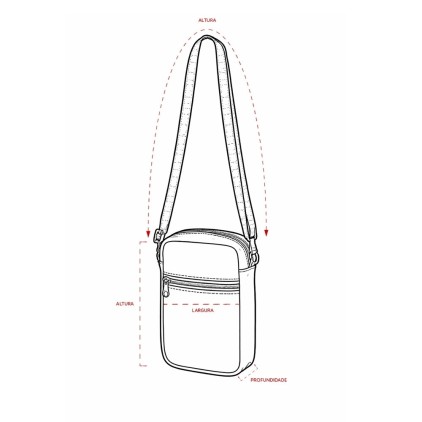 Bolsa de Ombro Personalizada em Couro Sintético