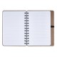 Caderno B6 capa dura em kraft Personalizado