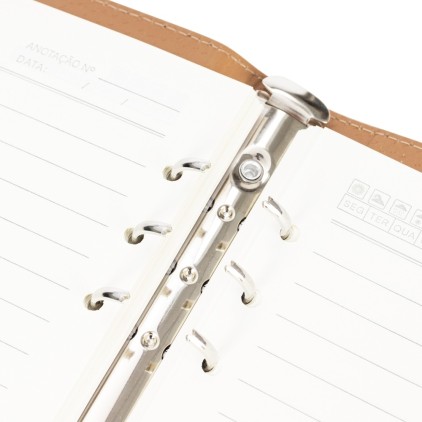 Caderno Fichário A5 com Fecho Magnético Personalizado