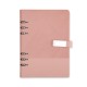 Caderno Fichário em Couro Sintético A5 Personalizado