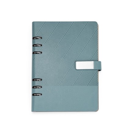 Caderno Fichário em Couro Sintético A5 Personalizado