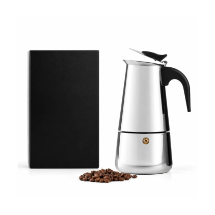 Cafeteira Italiana Inox 350ml Personalizada