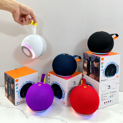 Caixa de Som Bluetooth LED Compatível com Alexa