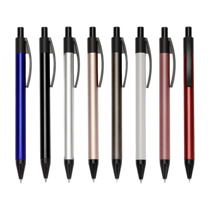 Caneta Metal com Clip Plástico Personalizada