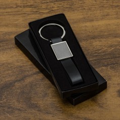 Chaveiro de Metal Retangular com Alça Personalizado