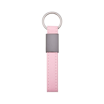 Chaveiro de Metal com Couro Sintético Personalizado