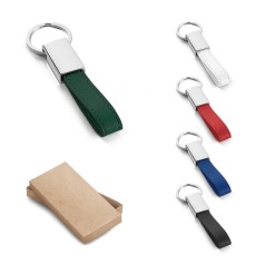 Chaveiro em Couro Sintético e Metal Personalizado