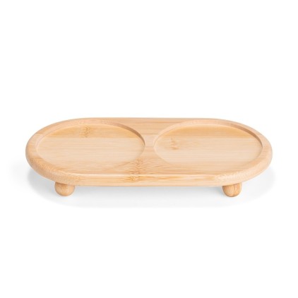 Conjunto de Potes em Bambu 2 Peças Personalizado