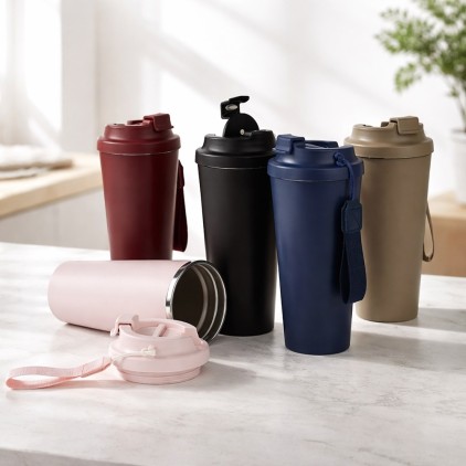 Copo Inox 480ml com Tampa Personalizado