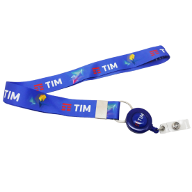Cordão Poliéster Acetinado Roller Clip Personalizado