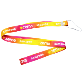 Cordão Poliéster Acetinado com Argola Pêra Personalizado
