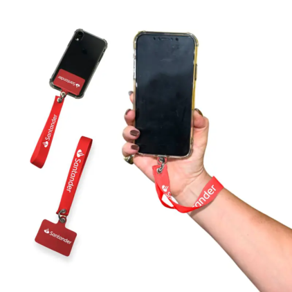 Cordão Salva Celular com Tag de Silicone Personalizado