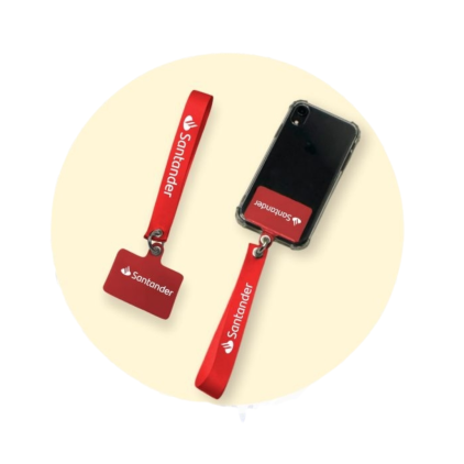 Cordão Salva Celular com Tag de Silicone Personalizado