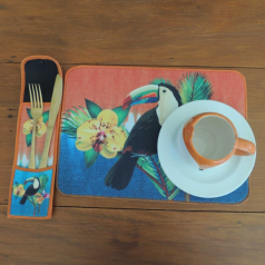 Descanso de Mesa Americano em Neoprene Personalizado