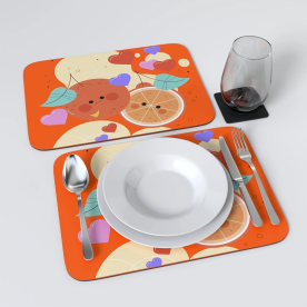 Descanso de Mesa Americano em Neoprene Personalizado