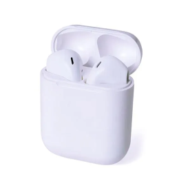 Fone Bluetooth com Case Personalizado Branco