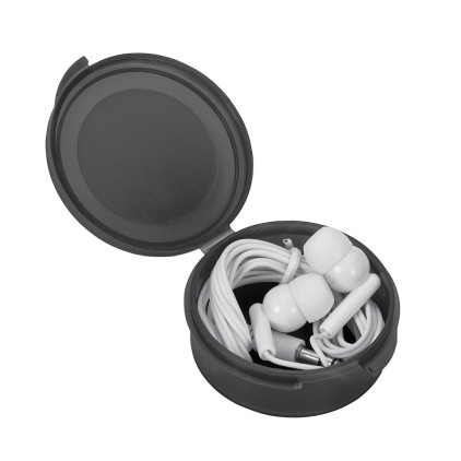 Fone de Ouvido Intra-auricular com Estojo Redondo