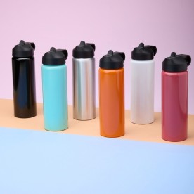 Garrafa Alumínio 800ml com Bico Flip Personalizada