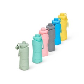 Garrafa Dobrável em Silicone 600ml Personalizada