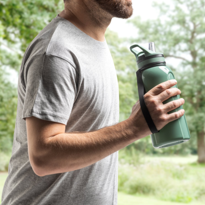 Garrafa Esportiva 1,2L com Canudo Interno Personalizada