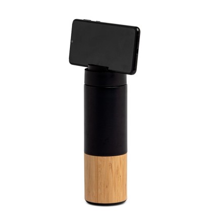 Garrafa Inox 420ml com Suporte Celular Personalizada