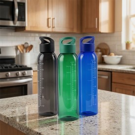 Garrafa Plástica 700ml com medidor Personalizada