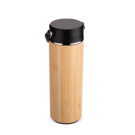 Garrafa Térmica em Bambu 400ml Personalizada