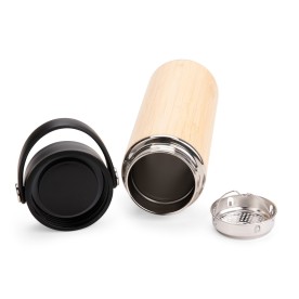 Garrafa Térmica em Bambu 400ml Personalizada