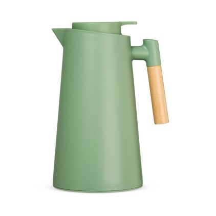 Garrafa Térmica 1L Retrô com Alça Madeira Personalizada