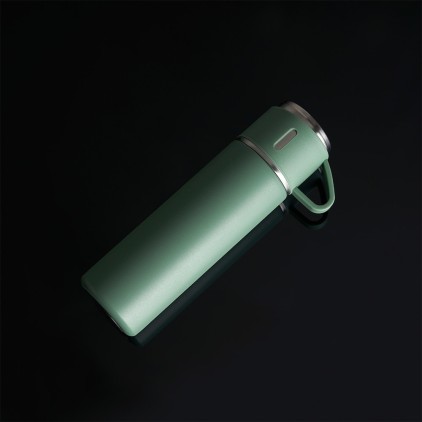 Garrafa Térmica Inox 450ml com Caneca Personalizada