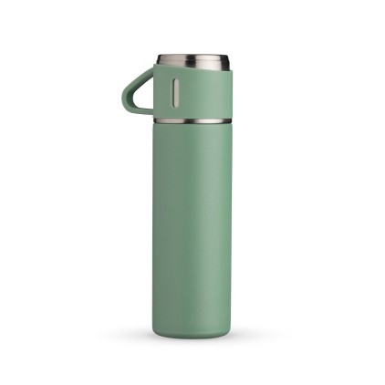 Garrafa Térmica Inox 450ml com Caneca Personalizada