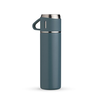 Garrafa Térmica Inox 450ml com Caneca Personalizada