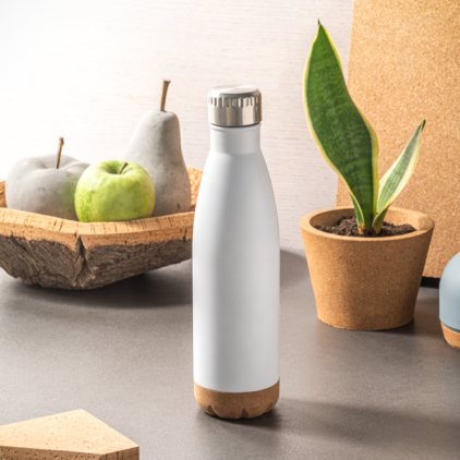 Garrafa Térmica Inox 560ml com Cortiça Personalizada