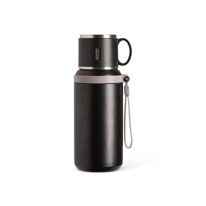 Garrafa Térmica Inox 600ml com Caneca Personalizada