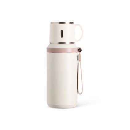 Garrafa Térmica Inox 600ml com Caneca Personalizada