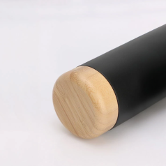 Garrafa Térmica em Inox/Bambu 500ml Personalizada