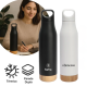 Garrafa Térmica em Inox/Bambu 500ml Personalizada