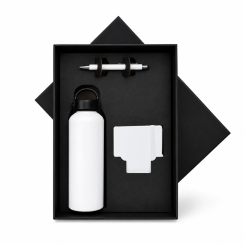 Kit Boas-Vindas com Garrafa e Caderno Personalizado