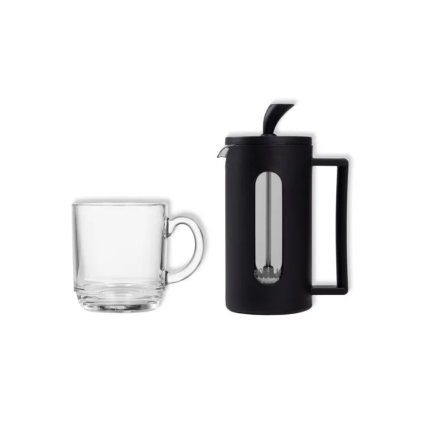Kit Café com Prensa Francesa e Caneca Personalizado