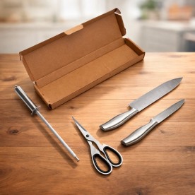 Kit Churrasco 4 Peças em Inox Personalizado