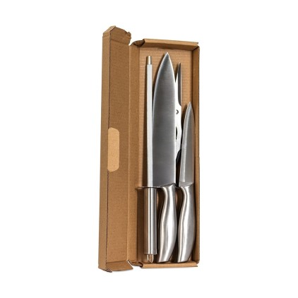 Kit Churrasco 4 Peças em Inox Personalizado