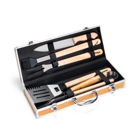 Kit Churrasco 5 Peças em Inox com Maleta Personalizado
