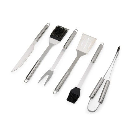 Kit Churrasco 6 Peças em Inox Personalizado
