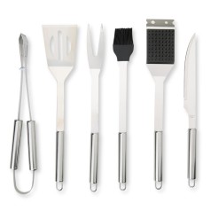 Kit Churrasco 6 Peças em Inox Personalizado